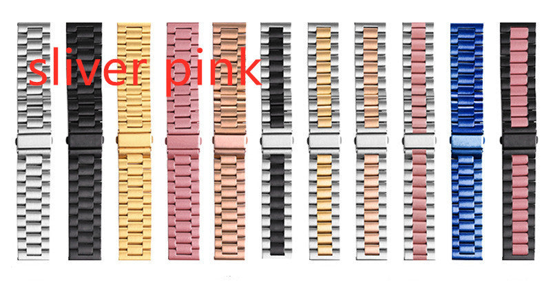 Applicable Watch Stainless Steel Metal Three-bead Strap