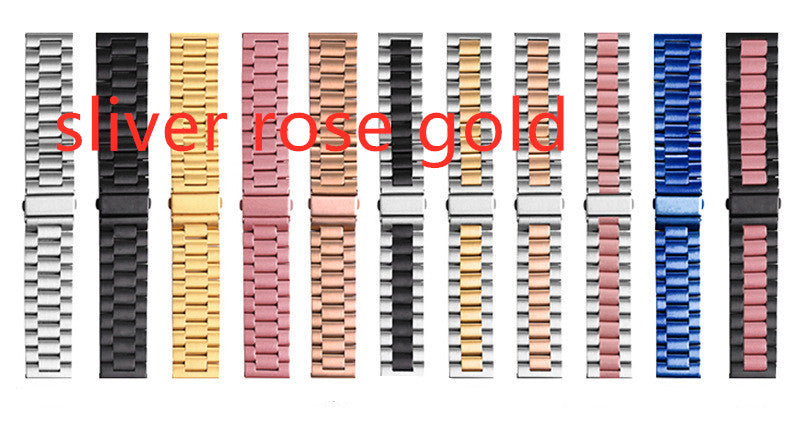 Applicable Watch Stainless Steel Metal Three-bead Strap