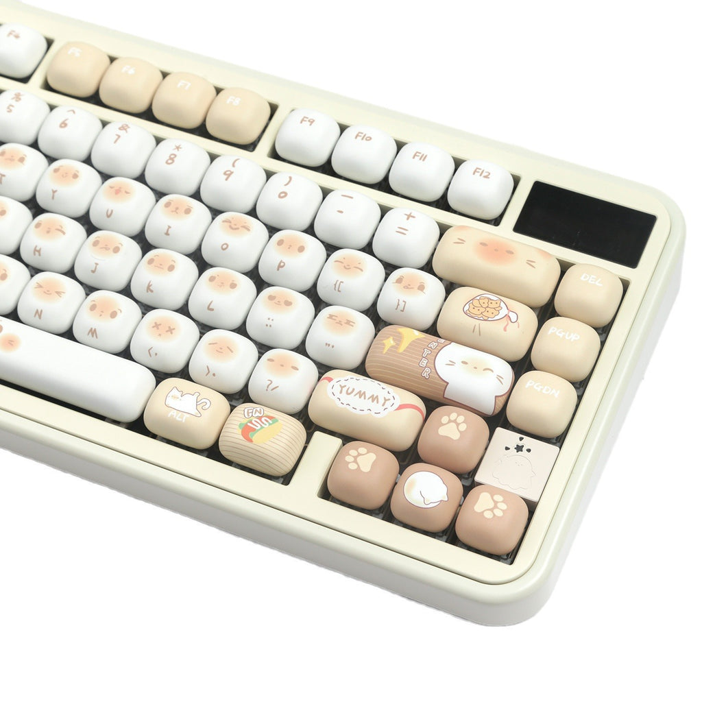 Steamed Bread Key Cap Bags Cat Full Set 7u Supplement